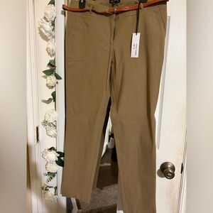 Khaki Chinos women pants